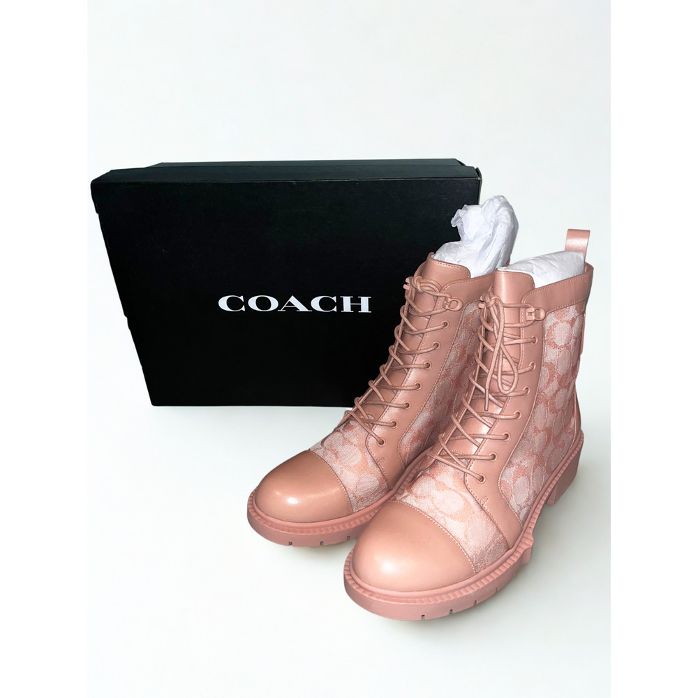 Coach Lana Mesh Bootie C4401 Dusty Rose Women’s Sz 9B NIB Rare Sold Out - Picture 14 of 16